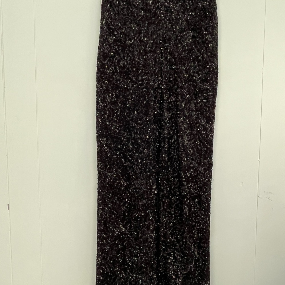 NEW Express Black Sequin Women's High Rise Trouser Pants Size XS - Picture 3 of 12